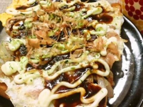 とんぺい焼き風トースト☆お好み焼き味で美味い☆